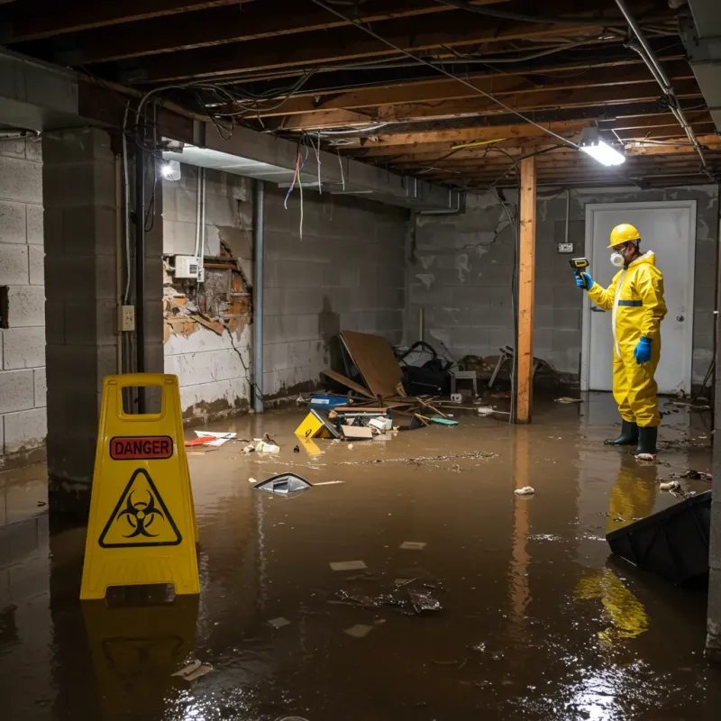 Flooded Basement Electrical Hazard in Dickens County, TX Property